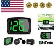 New Speedometer Hud Gps Digital Speed Meter Mph Speedo Head Up Display For Ca...