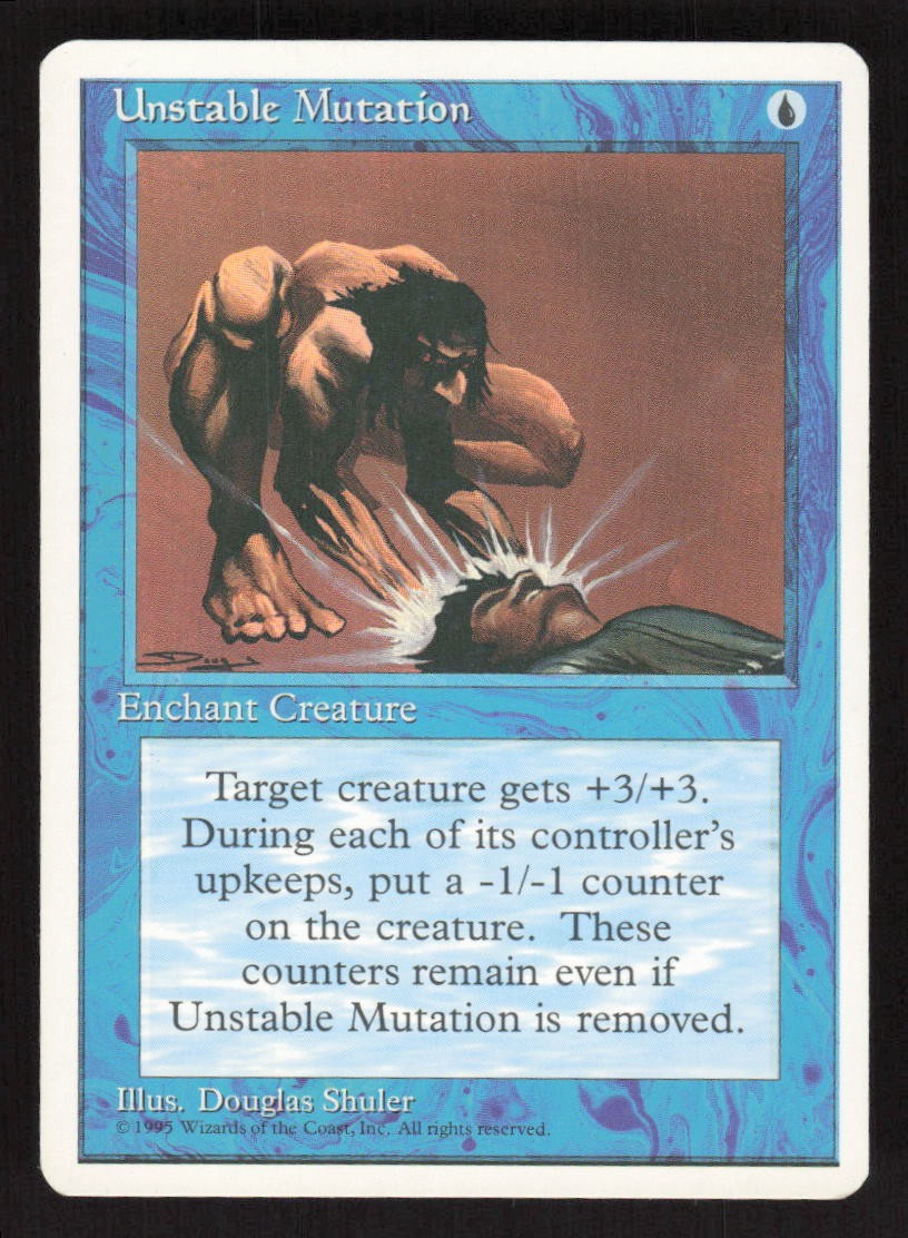 1995 Unstable Mutation Fourth Edition MTG