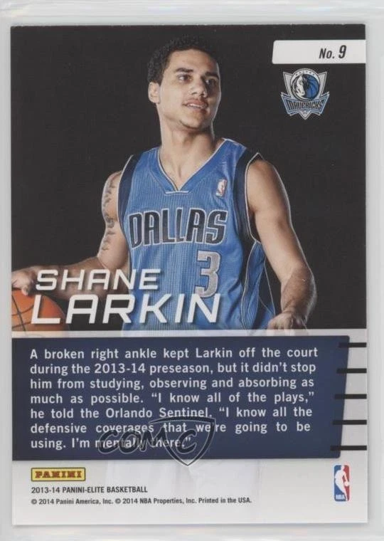 2013-14 Panini Elite Franchise Future Shane Larkin #9 Rookie RC - Image 2 of 2