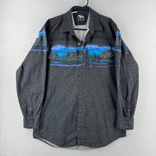Vintage Roper Western Shirt Mens XL Western Pearl Snap Button Up Made in USA