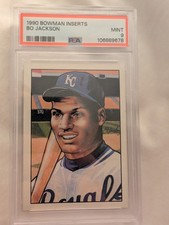 1990 BOWMAN INSERTS BO JACKSON KC ROYALS PSA 9 Art portrait mint condition