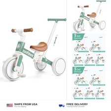 Triciclo XIAPIA para niños pequeños de 1-3 años, bicicleta de equilibrio 5 en 1 para niños pequeños con...