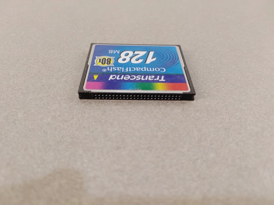 GOOD CONDITION Transcend CompactFlash 128MB 80x Card Black Tested Working - Image 2 of 2