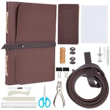 89Pcs Bookbinding Kit for Beginners DIY Leather Journal Bookbinding Set A5 Bo...