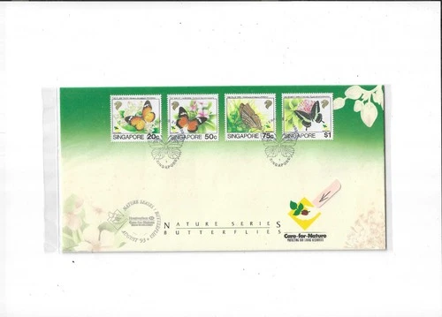 Singapore Year 1993 Nature Series Butterfiles HSBC Private FDC