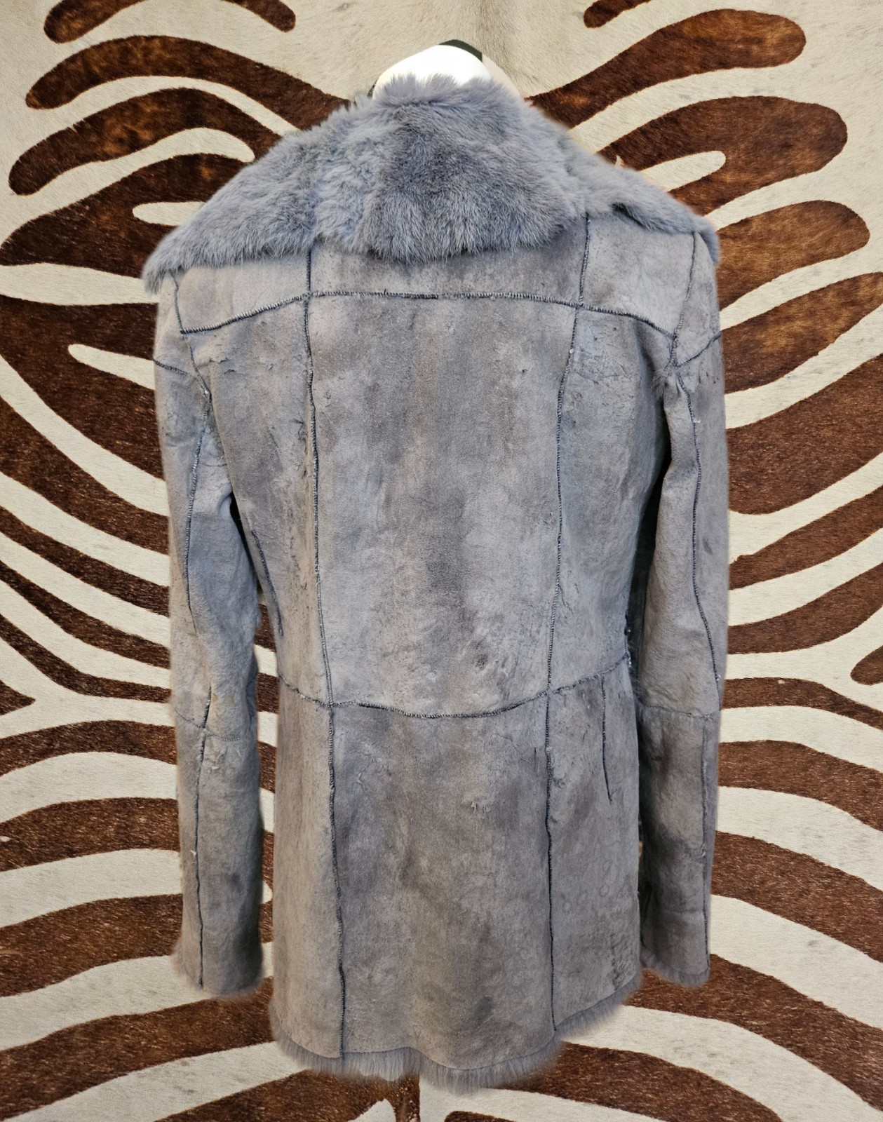 Vintage Rare Bebe Patchwork Leather Luxurious Rab… - image 2