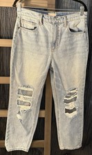 Altar  d State Women  s 100 Cotton Denim Jeans-size 30x27-Distressed Light Wash