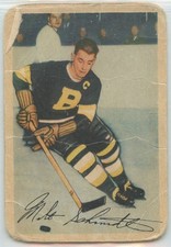 1953-54 PARKHURST HOCKEY #92 MILT SCHMIDT HOF BOSTON BRUINS POOR RAW P0205