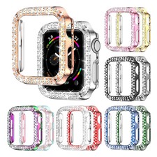 For Apple Watch Series 10/9/8/7/6/5/4/3Diamond Bling Case iwatch 41/45mm Cover