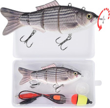 Robotic Fishing Swimbait 5.12" Multi Jointed, USB Rechargeable
