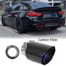 2.5 In 3.5 Out Carbon Fiber Muffler Tail Exhaust Tip For 4 Series F32 F33 F36