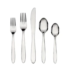 20 Pcs Stainless Steel Flatware Set Service for 4 Adults Dishwasher Safe