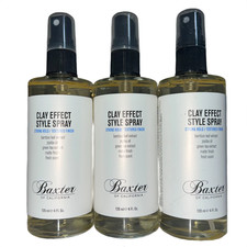 3 x Baxter of California Clay Effect Style Spray 4oz Men s Texturizing Hairspray