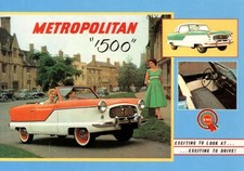 Austin Nash Metropolitan 1500 1956 Car Jumbo Fridge Magnet 96mm x 66mm