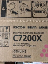 Genuine Ricoh Savin Lanier 828530 C7200X Toner Cartridge Magenta C7200e C7210sx 