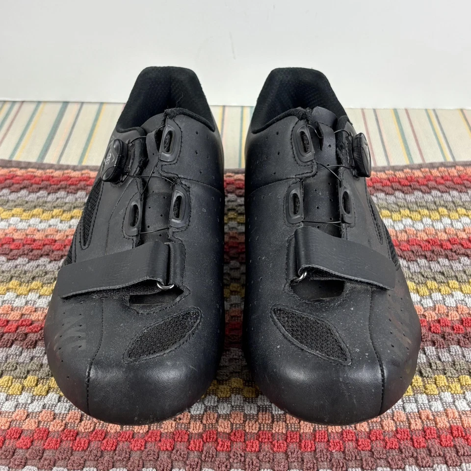 Zapatos de ciclismo de carretera Lake CX176 para hombre EE. UU. 10 UE 44 anchos negros esfera BOA 3 pernos SPD-SL Foto 4 de 4