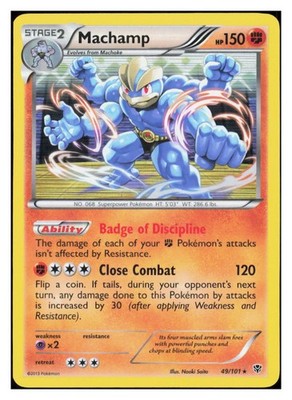 Machamp -  (Cosmos Holo) Holofoil Promo Blister Exclusives 049/101 LP M010
