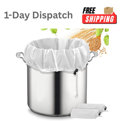 .Brew Bags 2 Pack Extra Large Reusable 26x22in 250 Micron Mesh Home Brewing