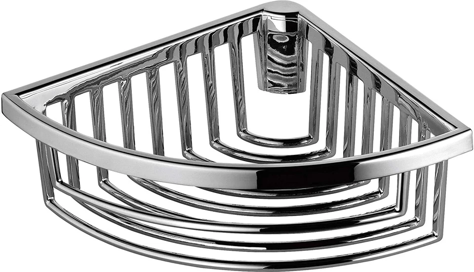 KEUCO Eck-Duschkorb aus Metall hochglanz-verchromtes Gitter, abnehmbar 249440101 - Bild 1 von 1