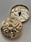 Giant Gold Button Luxury Metal Hollow Lightweight Shank Buttons 40mm Pack Sizes