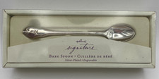 Baby Feeding Spoon Collectible Silver Plated Engravable New in Box Hallmark Vtg