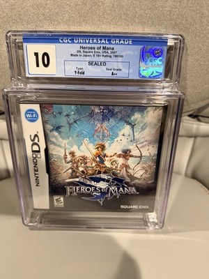 Heroes of Mana DS CGC Perfect 10! A++ Sealed Y-Fold Square Enix 2007