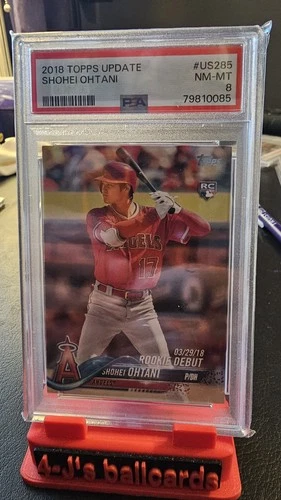 2018 Topps Update Series - Rookie Debut Shohei Ohtani #US285 (RC) PSA 8