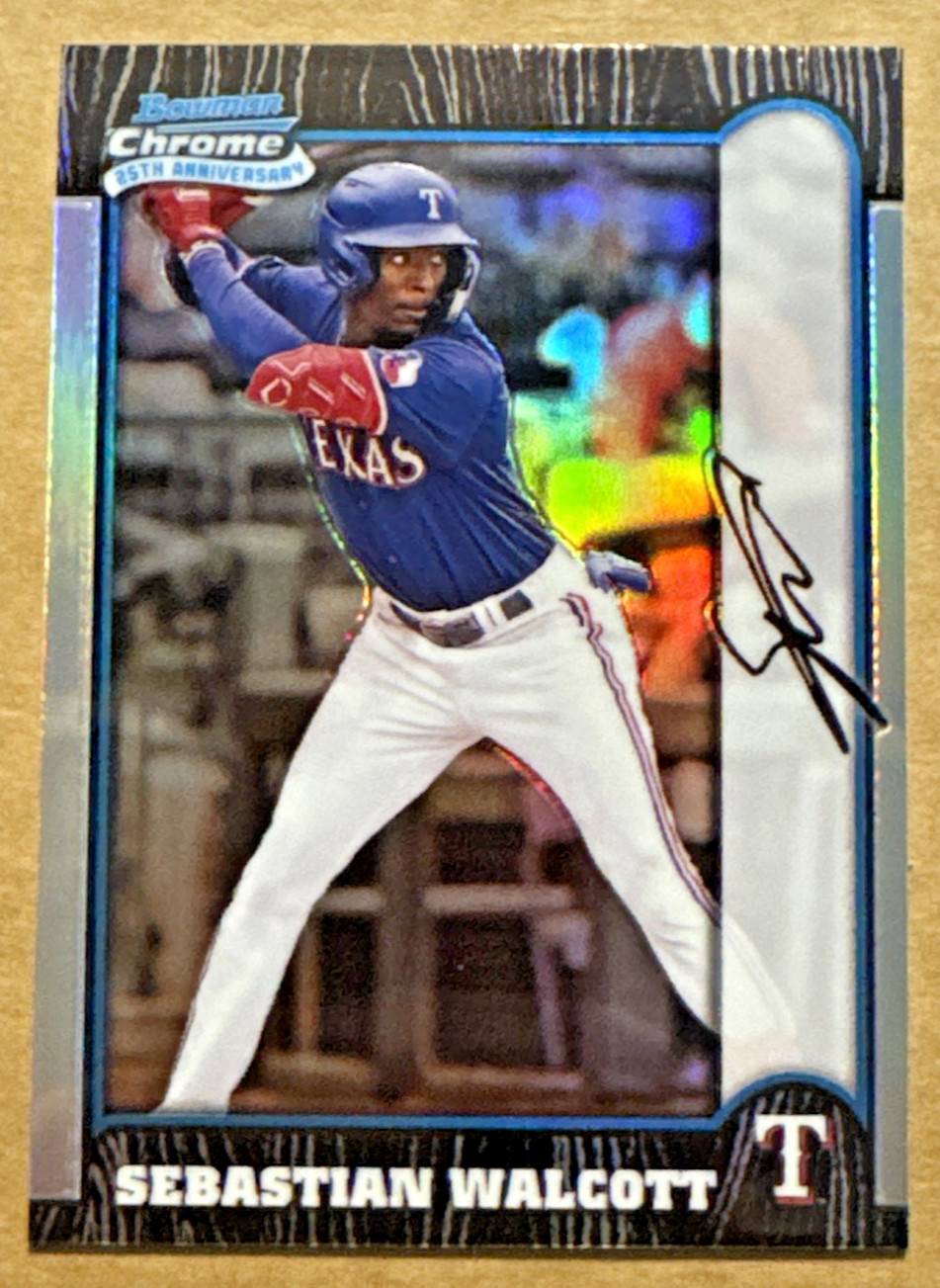 Sebastian Walcott 2024 Bowman Chrome 1999 25th Anniversary Refractor RC #BC25-21