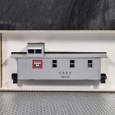 ROUNDHOUSE Products HO Silver CB&Q CABOOSE #3495 NOS Vintage In Original Box 