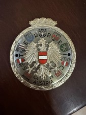 Osterreich Austria Car Club Eagle Emblem Grill Badge F. Petzl-wein 15