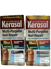 2/kerasal Multi Purpose Nail Repair For Fingernail Or Toenails 13 ml Ea