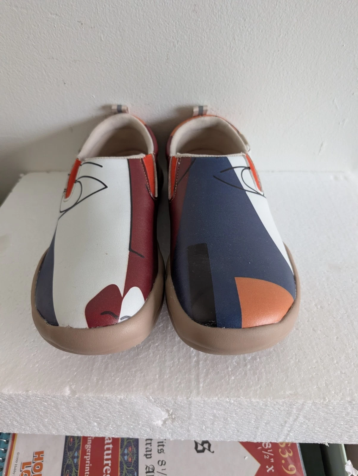 UIN Art To Wear Women 39 Abstract Art Casual Travel Walking Shoes Slip On