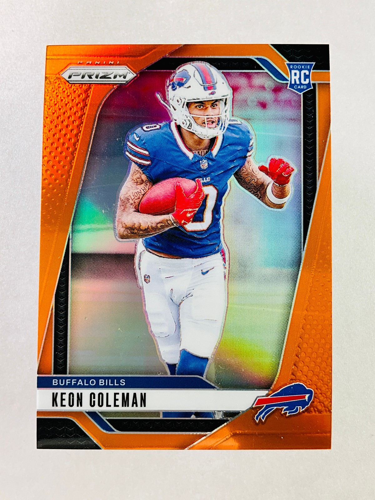 2024 Panini Prizm - Rookies Keon Coleman #362 Orange Prizm /249 (RC)