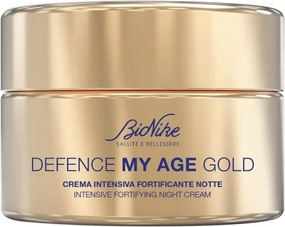 Bionike Defence My Age Gold - Crema Viso Intensiva Fortificante Notte anti Age,