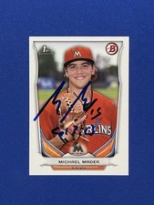 Michael Mader 2014 Bowman Draft Prospects #DP102 Marlins Auto Signed autograph