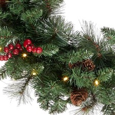 National Tree Company 24in Pre-Lit Crestwood Spruce Christmas Wreath