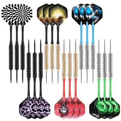 CyeeLife Darts Metal Tip, 18 Pieces Professional Steel Darts, Steel Darts Set...