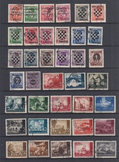 Croatia 1941 1944 fine used collection 84 stamps