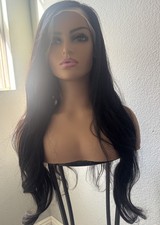 Dark Brown 100 Human Hair 28-inch Wig