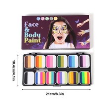 Watercolor Paint Palette Set Painting Colors Set Professional Face Spl CX4