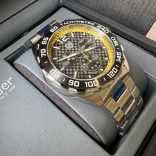 TAG Heuer Formula 1 Chronograph CAZ101AC.BA0842 Chequered Flag Dial 43mm Unused