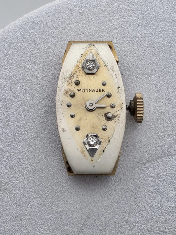 Винтажные механические часы Wittnauer с бриллиантами — ходовые — швейцарские - Изображение 2 из 4