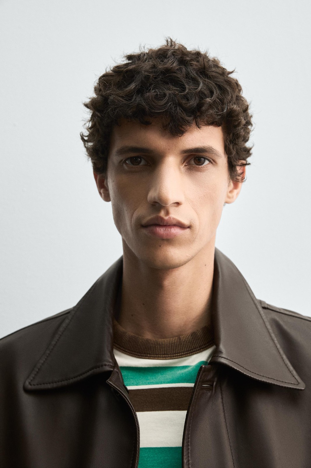 Harry Lambert Brown Polka Dot Leather Jacket | Zara x Disney|M- image 8
