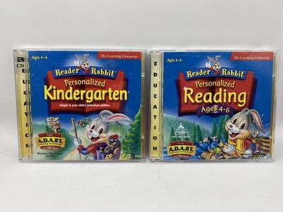 Reader Rabbit Personalized Kindergarten Personalized Reading Ages 4-6 Cd Rom Set