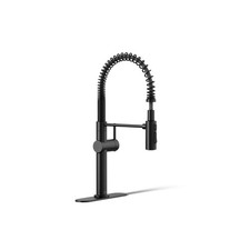 22973-BL Crue High-Arc Kitchen Faucet with Pull Down Spring Spout, Profession...