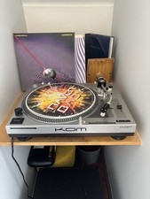 Kam DDX 750 Direct Drive DJ Turntables Vinyl Record Player With AK45 Amplifier