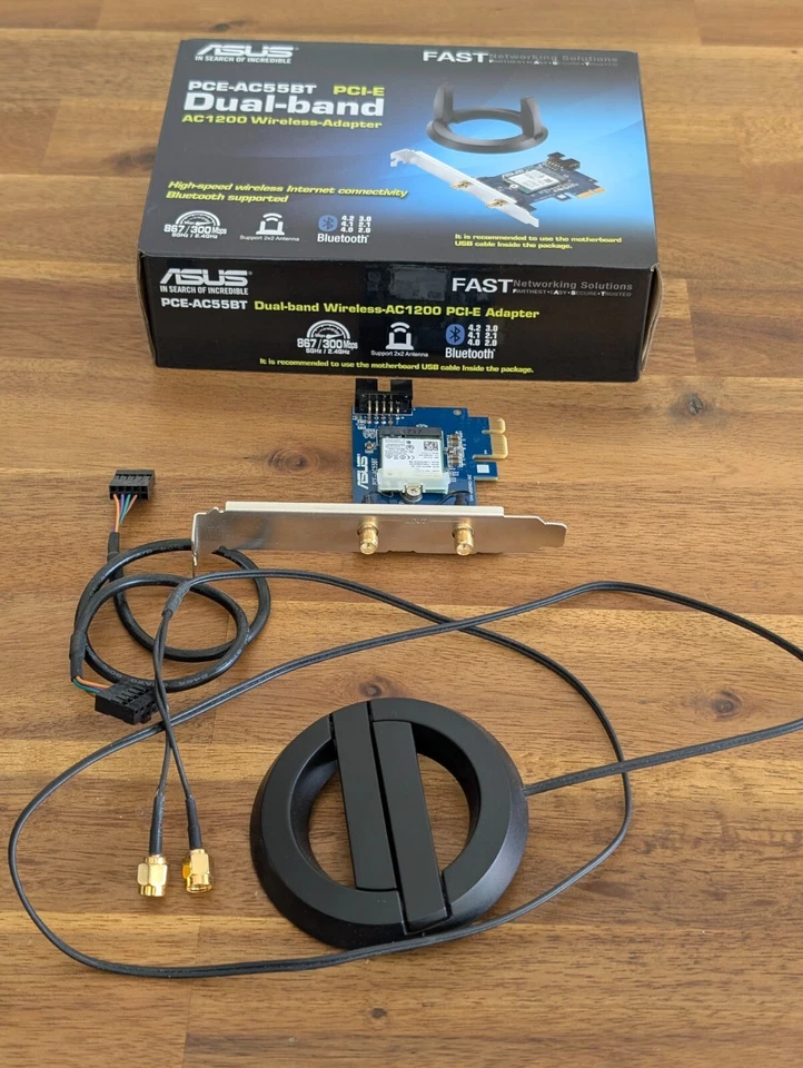 ASUS PCEAC55BTB1 Dual-Band Wi-Fi Adapter - Image 2 of 2