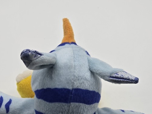 DIGIMON - Plush Gabumon With Tag Digital Toei Animation 1997 Bandai Monster Vtg - Picture 9 of 22
