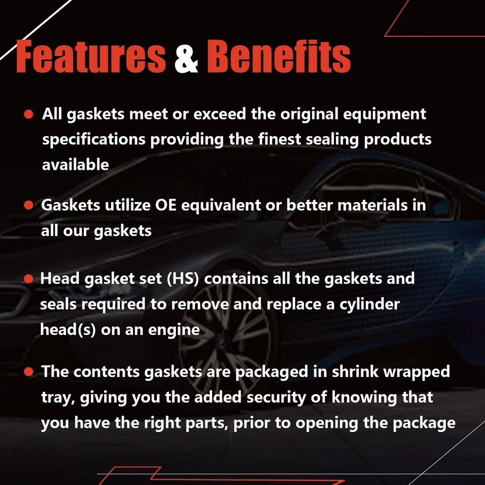 Комплект прокладок головки блока цилиндров N52B30 подходит для 07–13 BMW 128i 328i 528i 528XI X3 X5 Z4 3.0 - Изображение 4 из 4