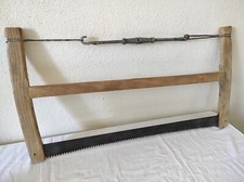 Ancienne Scie à Buches, Scie à bois manuelle coupe agressive  Lame 66cm
